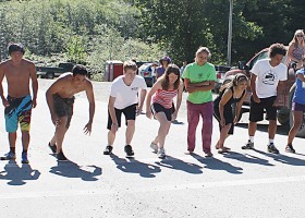 Iron Man Iron Woman contestants get read for a grueling race