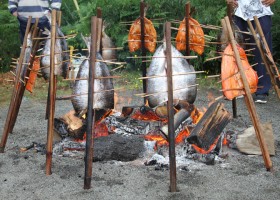 Salmon Dinner at Tseshaht Market Customer Appreciation Day